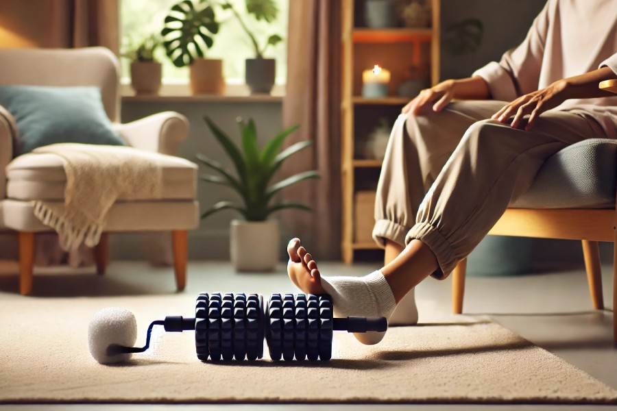 استفاده از غلتک پا